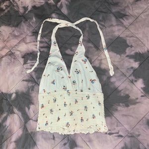 American Eagle Smocked Halter Top